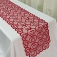thumbnail image 5 of Outfmvch Valentines Day Decorations,Heart Table Runner,Love Table Runner,Valentine's Day Table Flag Decoration Red Knitted Love Table Flag,Valentines Day Home Decor,Pink Wedding Decor Red 2 cloth, 5 of 5