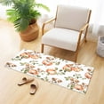 thumbnail image 6 of Haosy Watercolor Dog Leaf Apple Bathroom Rugs Non Slip Absorbent Soft Plush Quick Dry Bath Mat, 39"x20", 6 of 8