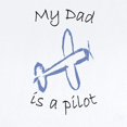 thumbnail image 2 of CafePress - My Dad Is A Pilot Airplane Infant Bodysuit - Baby Light Bodysuit, Size Newborn - 24 Months, 2 of 4