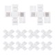 thumbnail image 1 of 10 Pcs Conectores de Tira LED de 4 Pines en Forma de X de 10 mm Adaptadores Terminales Sin Soldadura Extendibles para Luces LED RGB, 1 of 5