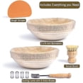 thumbnail image 5 of Bread Proofing Basket Set (round) - Bread Proofing Baskets, Proofing Baskets For Sourdough - Bread Making Kit - Baker Gift - Baking Tools And Supplies, 5 of 5