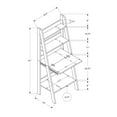 thumbnail image 2 of 19" x 25.5" x 61" CappuccinoLadder Style  Computer Desk, 2 of 4