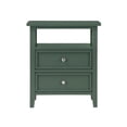 thumbnail image 3 of Comfort Pointe Table de Nuit à 2 Tiroirs en Bois Vert Vintage Walker, 3 of 10
