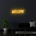 thumbnail image 2 of Welcome Neon Sign (iceblue, 47.5"(W)x17"(H)), 2 of 10
