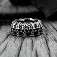 thumbnail image 5 of K-KED Personality Stainless Steel Retro Skull Head Men's Motorcycle Rings Size 7-15-15, 5 of 6
