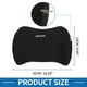 thumbnail image 4 of Cojín de soporte lumbar ergonómico para cabeza de automóvil, almohada de cuello, soporte de espuma viscoelástica, diseño ergonómico 23x31x12.5cm Negro 1 juego, 4 of 6