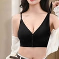 thumbnail image 4 of Hrsba Front Closure Bras for Women Solid Color No Underwire Side Support Breathable Lightweight Daily Wear Soft Support, 4 of 6