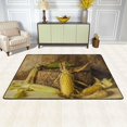 thumbnail image 2 of SKYSONIC 72x48in Rustic Corns Fall Area Rug, Autumn Harvest Non-Slip Floor Carpet for Indoor Living Dining Room and Bedroom Area, 2 of 7