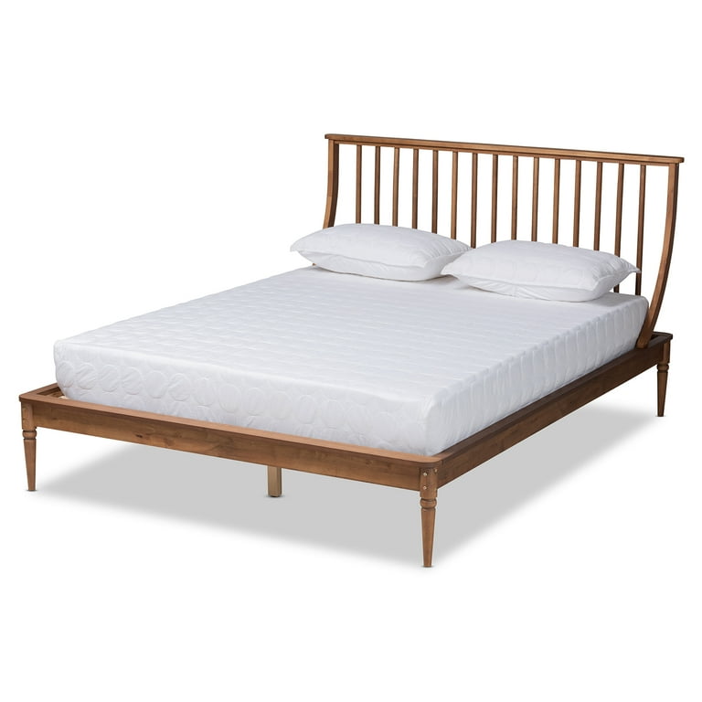 Baxton Studio Abel Classic and Traditional Transitional Walnut Brown Finished Wood King Size Platform Bed Baxton Studio Abel Classic and Traditional Transitional Walnut Brown Finished Wood King Size Platform Bed