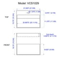thumbnail image 4 of Dyconn Faucet VCS1029 22" Solid Surface Bathroom Vanity Sink/Basin, 4 of 5