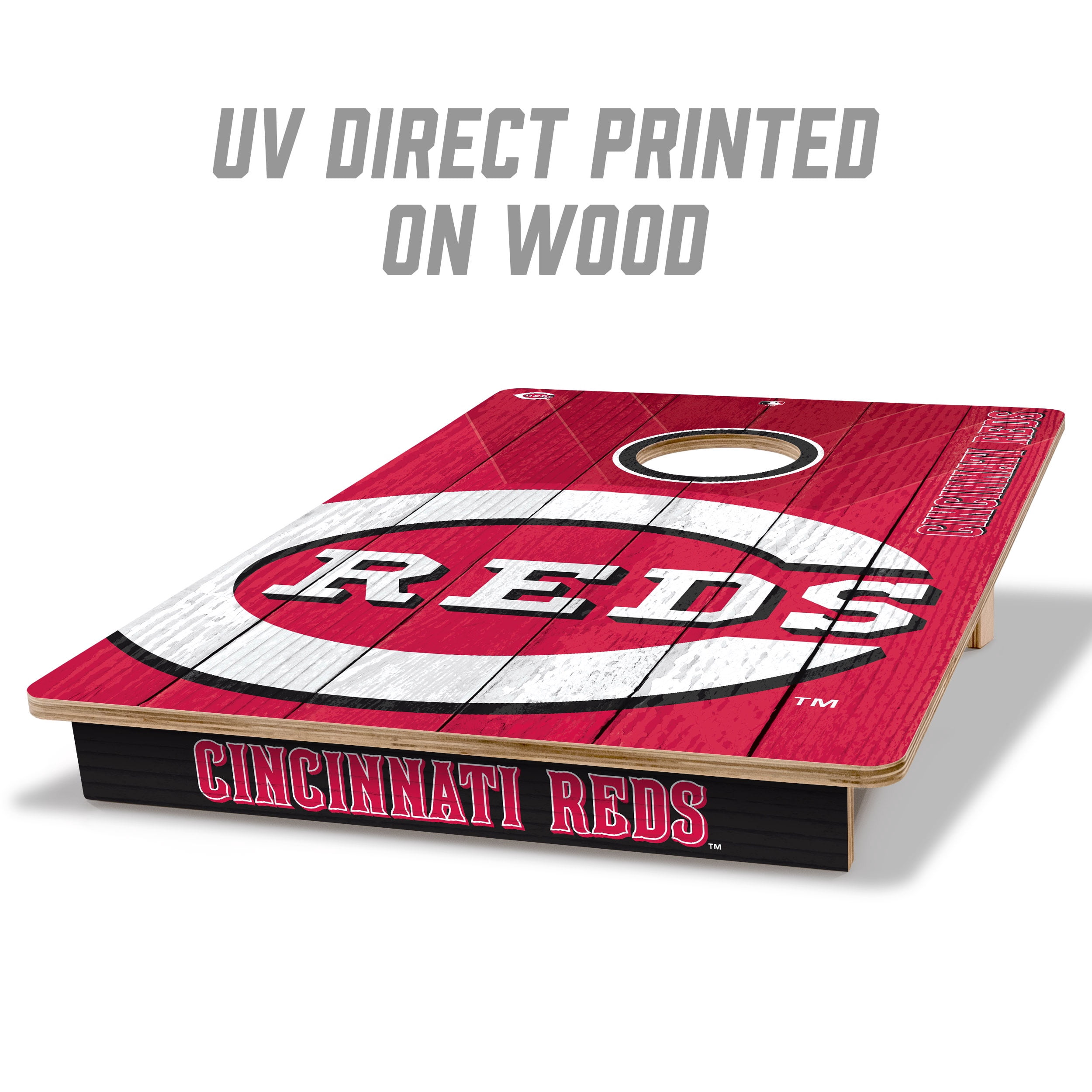 YouTheFan MLB Cincinnati Reds 2' x 3' Cornhole Game No Bags