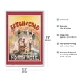thumbnail image 2 of Lager Beer - Fresh & Cold Direct from the North Pole - Vintage Advertising Poster c.1877 - Master Art Print (Unframed) 13in x 19in, 2 of 4