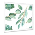 thumbnail image 2 of Designart 'Young Eucalyptus Branches and Leaves III' Traditional Framed Art Print, 2 of 4