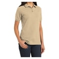 thumbnail image 4 of Mafoose Womens Heavyweight Cotton Pique Polo Shirt Stone 2XL, 4 of 6
