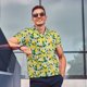 thumbnail image 4 of Balery Lemon1 Camisa Polo de Hombre con Estampado, de Manga Corta y Tejido Medio, Camisa Tipo Golf Polo-Medium, 4 of 6