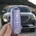 thumbnail image 4 of Key Fob Cover Compatible with Mazda 3 6 8 Miata MX-5 CX-5 CX-9 CX-3 CX-7 RX-8 Atenza Keychain Case Holder Protector,Purple-single Set, 4 of 6