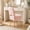 Pink(Teddy Fleece), variant on BouPower Vanity Stool with Storage & Adjustable Backrest – 280 lbs, Faux Fur