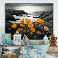 thumbnail image 2 of Designart Yellow Flowers By The Coast I Canvas Wall Art, 2 of 5