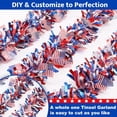 thumbnail image 7 of 4th of July Garland Decorations, 39ft Glitter Tinsel Patriotic Decor for Tree Car Golf Cart Parade Float Bike Party Table Yard Door Boat Indoor Outdoor Holiday Home, 7 of 7