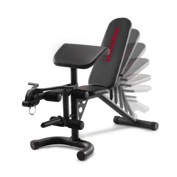 Weider XRS 20 Olympic Workout Bench with Removable Preacher Pad and