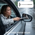 thumbnail image 4 of Car Rearview Mirror Squeegee Retractable Side Mirror Water Remover Mini Cleaning Tool for Rainy and Foggy Days Automotive Glass Surface Cleaner, 4 of 5