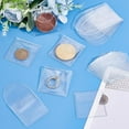 thumbnail image 5 of PH 100pcs 2 Styles Single Pocket Coin Sleeves 2 inch Coin Flips Plastic Coin Holder Coin Collection Supply Coin Protector Clear Bags Small Coin Pouch for Coins Jewelry Earring Storage for DIY, 5 of 7