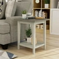 thumbnail image 4 of Furniture of America Deldrin Wood 1-Shelf Side Table in Gray (Set of 2), 4 of 5