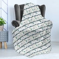 thumbnail image 4 of Winter Soft Flannel Fleece Throw Blanket, Cartoonish Snowy Landscape of Abstract Trees and Mountains with Birds Image, Cozy Plush for Indoor and Outdoor Use, 50" x 70", Multicolor, by Ambesonne, 4 of 5