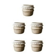 thumbnail image 1 of kurtrusly Wood Wickerwork Basket Rattan Reusable Hypoallergenic Suitable For Office And Home Eco-friendly Type 1 5Set, 1 of 6