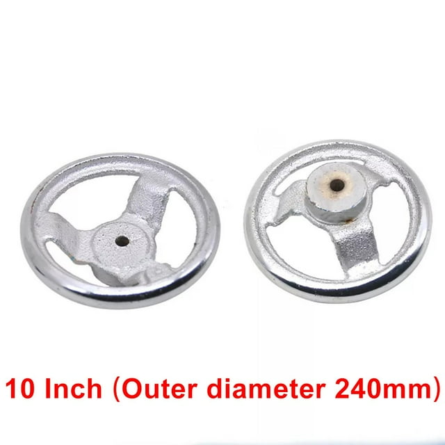 1 Pce Roue à Main 3/4/5 Pouces Roues à Main pour Machine en Acier Chromé pour Accessoires d'Équipement de Soudure