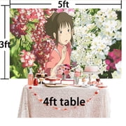 Spirited Away Sen to Chihiro Banner Poster Wall Decor Birthday Backdrop Background Party Supplies Taspestry