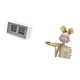 thumbnail image 5 of Reloj con giro automático,Reloj giratorio automático con pantalla grande para hotel,casa y oficina,Reloj de escritorio plegable para dormitorio,sala de estar,reloj silencioso,Estatua con, 5 of 8