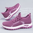 thumbnail image 5 of YLYL Women Sneakers Lace up Arch Support Breathable Mesh Non Slip Gym Workout Running Walking Shoes, 5 of 9