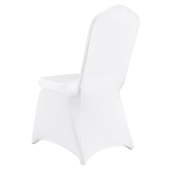 100PCS White Stretch Spandex Chair Covers, Universal Fitted Slipcovers for Wedding, Party, Banquet - Washable & Durable