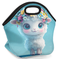 thumbnail image 2 of Herdesigns Cute Sheep Insulated Lunch Bag Neoprene Lunch Box for Women Men Soft Cooler Bag Animal Washable Lunch Tote for Work Outdoor Picnic, 2 of 7