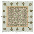 thumbnail image 3 of Casavani Hand Block Printed Cotton Green Area Rugs 12'x15' Area Rugs for Living Room & Dining Room, 3 of 7