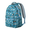 thumbnail image 2 of Compact Travel Backpack for Pet Lovers Cute Small Backpack for School Dog Bone and Paw Pattern Lightweight School Bag for Dog Fans, 2 of 6