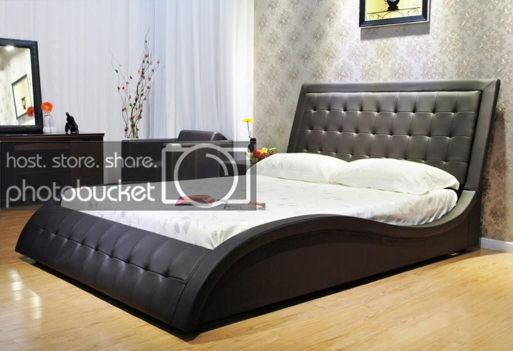 Upholstered Modern Platform Bed, Modern Bed Frames California King