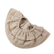 Baby Feeding Drool Bib Saliva Towel Soft Crepe 360 Degree Rotation Burp Cloth Collar Decoration Scarf for Newborn Toddler Gifts Gray