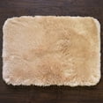 thumbnail image 2 of Bath Rug, Non Skid Back, Soft Faux Fur - St. Lucia Prima 20" x 32" Gold, 2 of 3