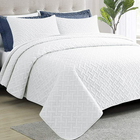 Quilt Set White Bedspread, 90 X 96 Queen Duvet Cover Sets