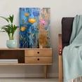 thumbnail image 5 of Textured Floral Garden Canvas Print Wall Art for Living Room Bedroom Office Hallway Kitchen Cozy Home Decor, 5 of 8