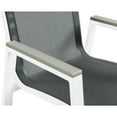 thumbnail image 4 of Meridian Furniture Nizuc Black Outdoor Patio Dining Arm Chair (Set of 2), 4 of 7