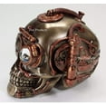 thumbnail image 3 of Veronese Design Steampunk Skull with Secret Drawer Trinket Box, 3 of 6