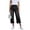 01-Black, variant on Women High Rise Capri Denim Jeans, Versatile Raw Hem Relaxed Wide Leg Casual Cropped Trousers 01-Black L