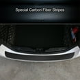 thumbnail image 4 of Amdohai Universal Trunk Rear Guard Plate Sticker Car Rear Bumper Trim Anti-Kicked Scratch Protection Sticker Strip 3D Carbon Fiber Film, 4 of 8