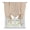 Brown, variant on Brown Striped Tie Up Curtains for Kitchen Windows,Adjustable Rod Pocket Valance 45 Inch Short, Modern Brown Farmhouse Vertical Stripes Window Treatment Balloon Roman Blind Shade, 42" x 45"