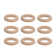 thumbnail image 1 of Anillos De Madera, Anillos De Macramé, 30 Piezas De Haya Resistente Finamente Pulida Para Manualidades, 1 of 7
