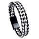 thumbnail image 1 of Pulsera de doble círculo trenzada Vintage de tendencia para hombre pulsera de cuero de imitación de moda Simple WD.WDQZL Hogar, 1 of 2