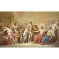 thumbnail image 2 of Vincenzo Camuccini 18x13 Black Ornate Wood Framed Double Matted Museum Art Print Titled - Love and Psyche in the Presence of the Gods, 2 of 5
